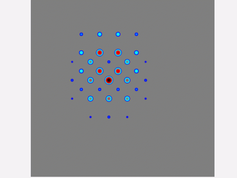 Animation of topological soliton rotating anticlockwise