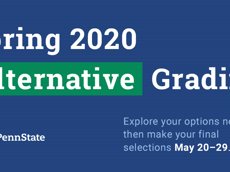 Spring 2020 Alternative Grading
