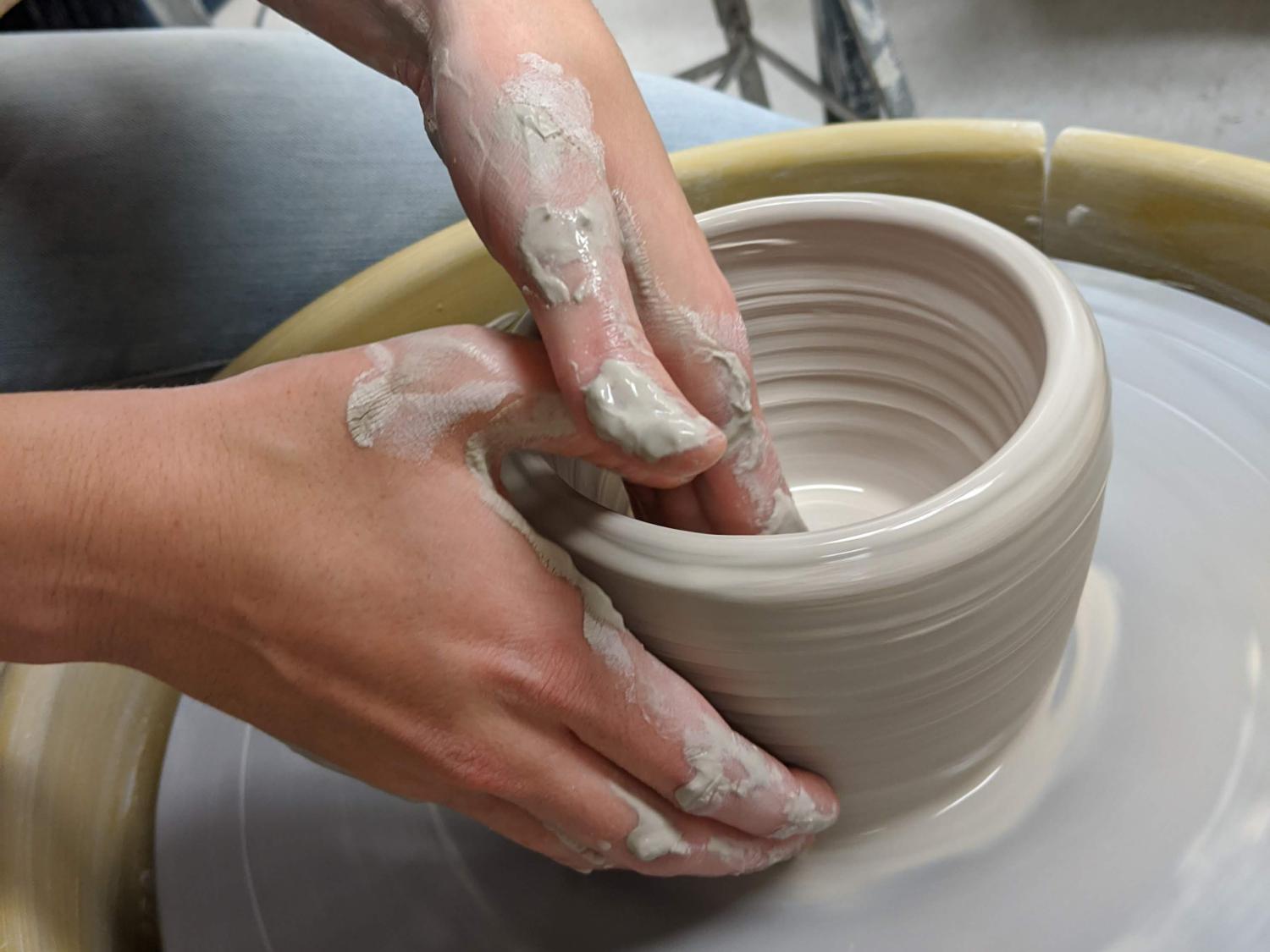 Wheel-thrown pottery