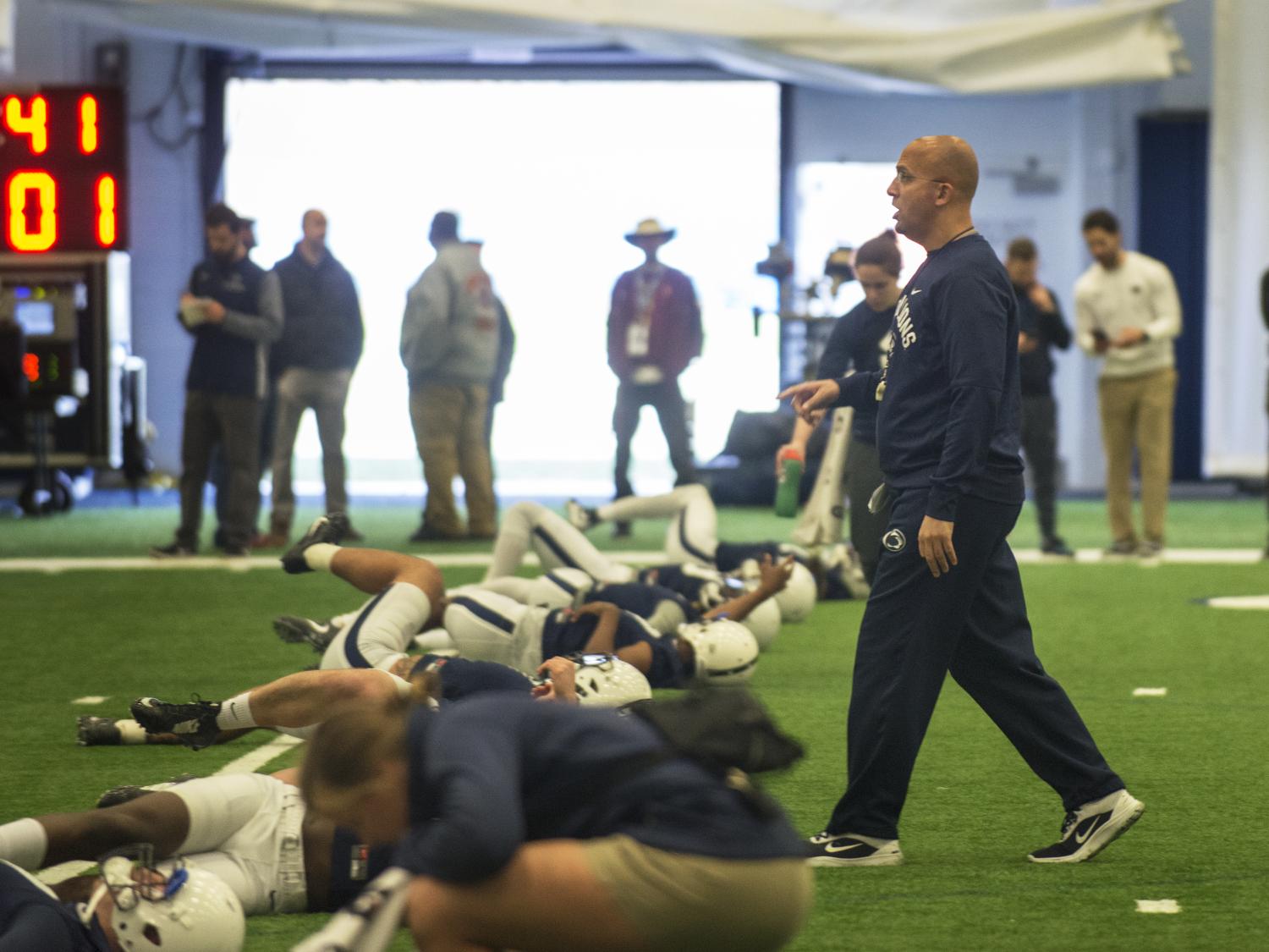 Franklin at spring practice 