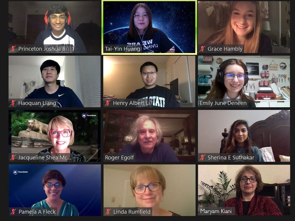 screenshot of zoom meeting