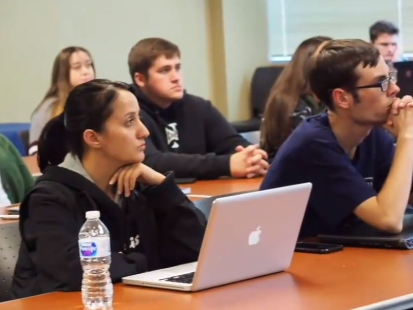 Students in a classroom