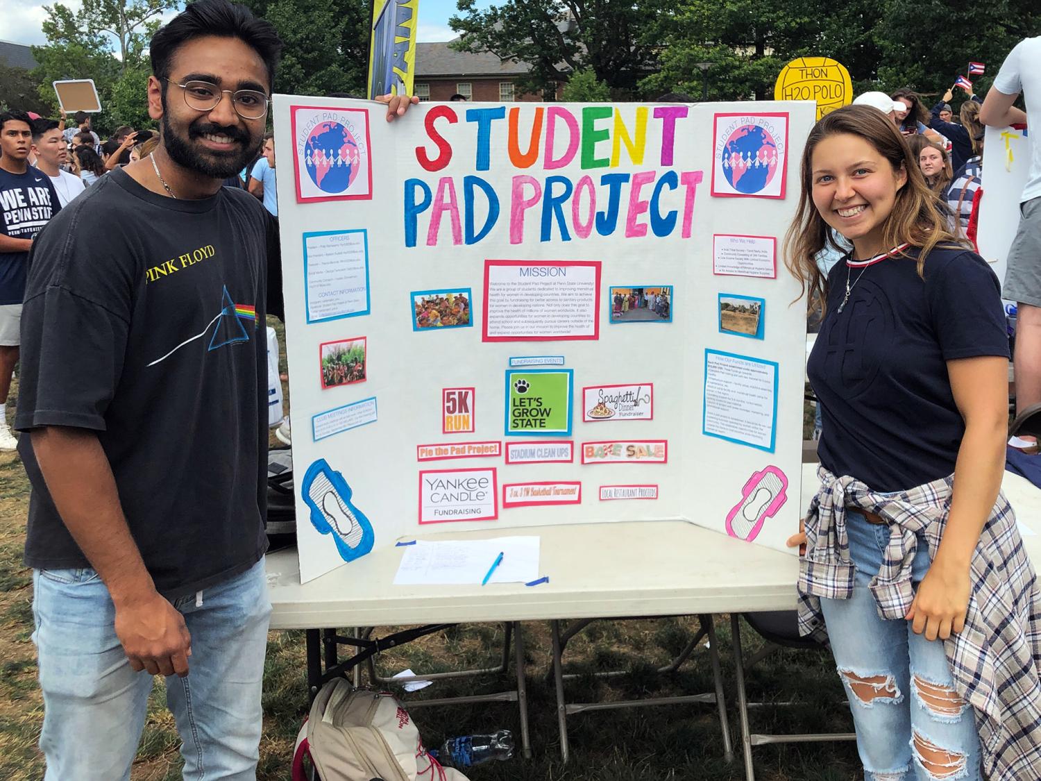Penn State students Philip Ratnasamy and Katelyn Rudisill, co-founders of the Student Pad Project