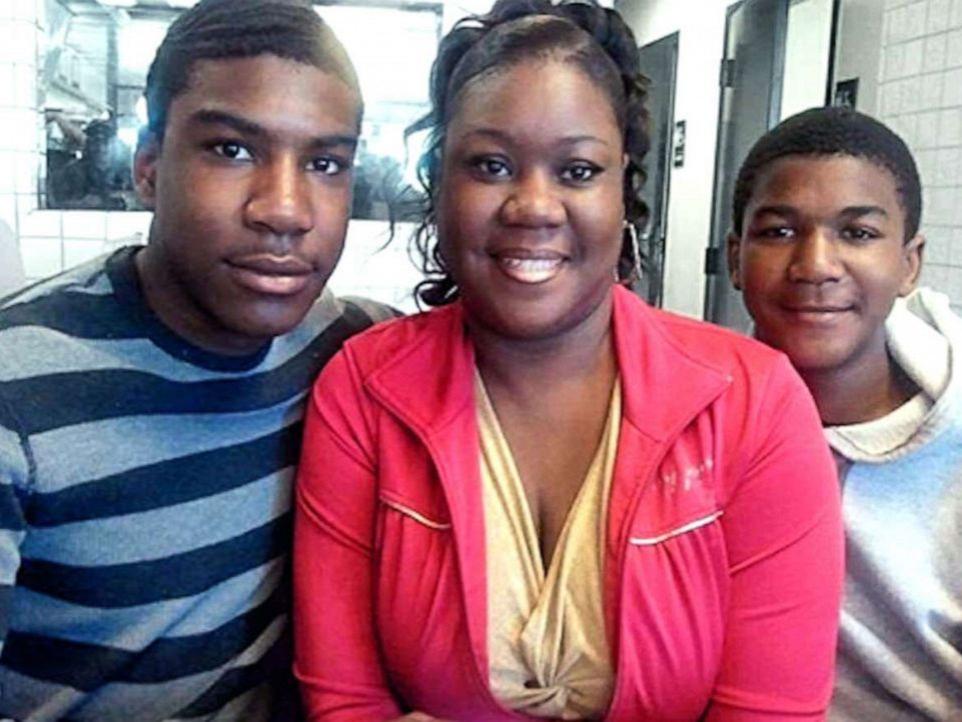 A snapshot of Sybrina Fulton and her sons.