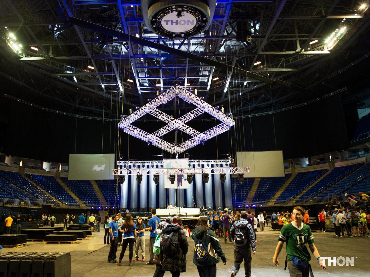 THON stage build