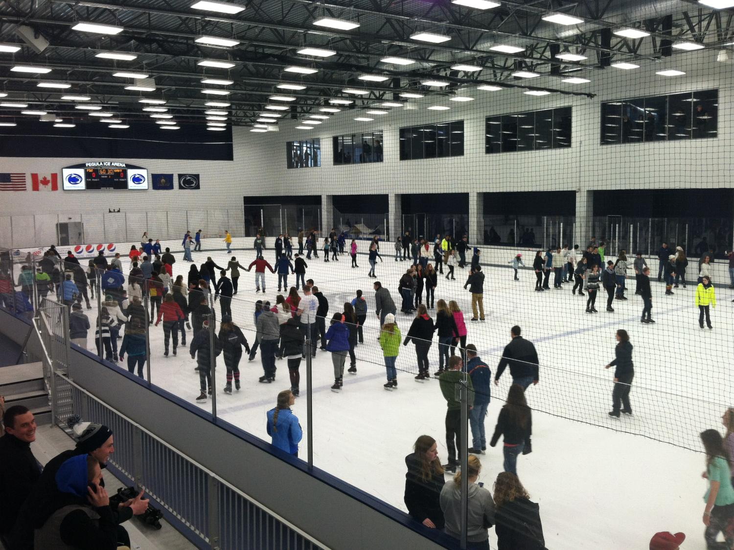 Skating at Pegula Ice Arena