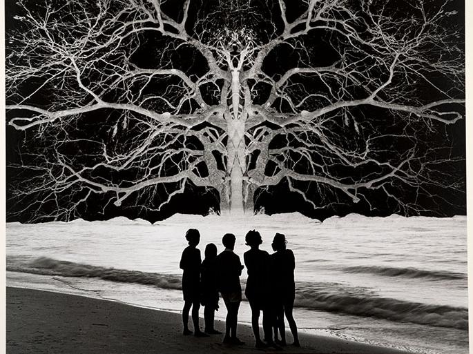 Jerry Uelsmann, "Apocalypse II," 1967, printed c. 1971, gelatin silver print, 2011.98. © Jerry Uelsmann.