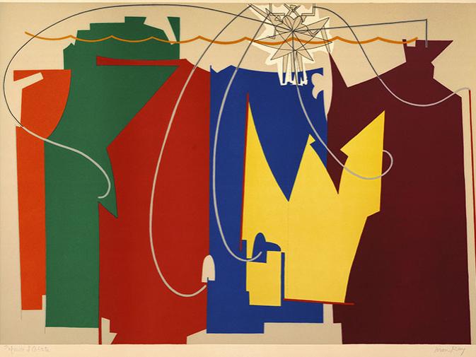 Man Ray, "The Rope Dancer Accompanies Herself with Her Shadows"