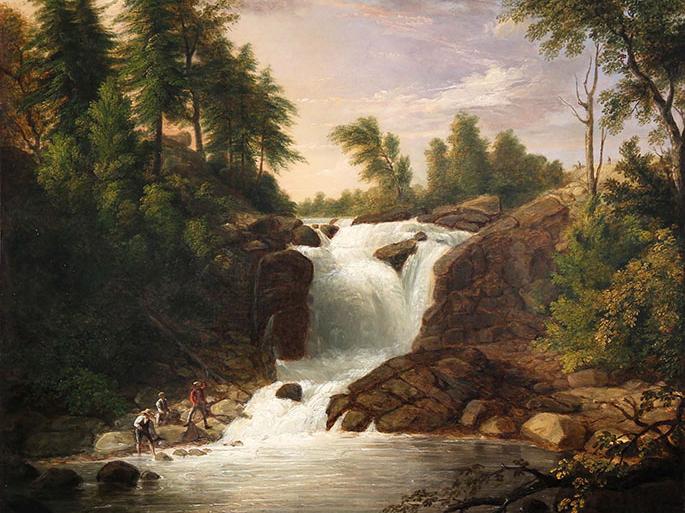 Asher B. Durand, "Boonton Falls, New Jersey," 1833, oil on canvas. Purchased with funds from the Terra Art Enrichment Fund, 2015.143.