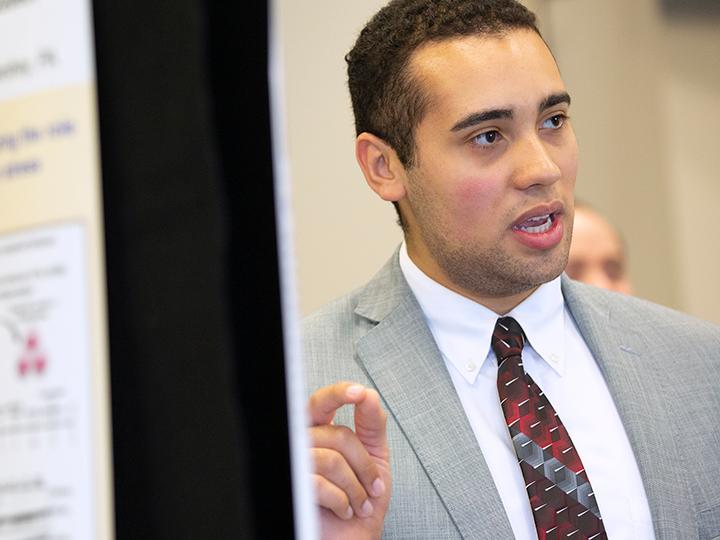 Tahj Morales presents his Internship project.
