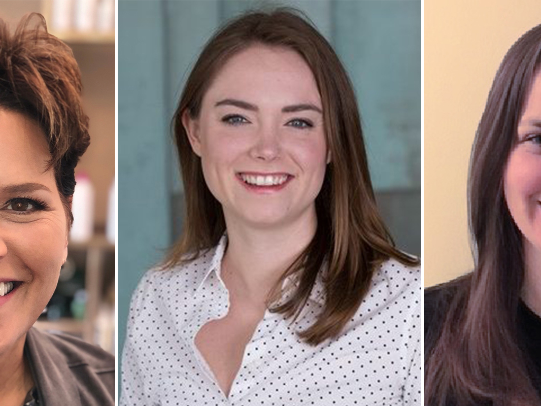 Noreen Tama (L), Alexia Tomlinson (C), and Erin Varley (R)
