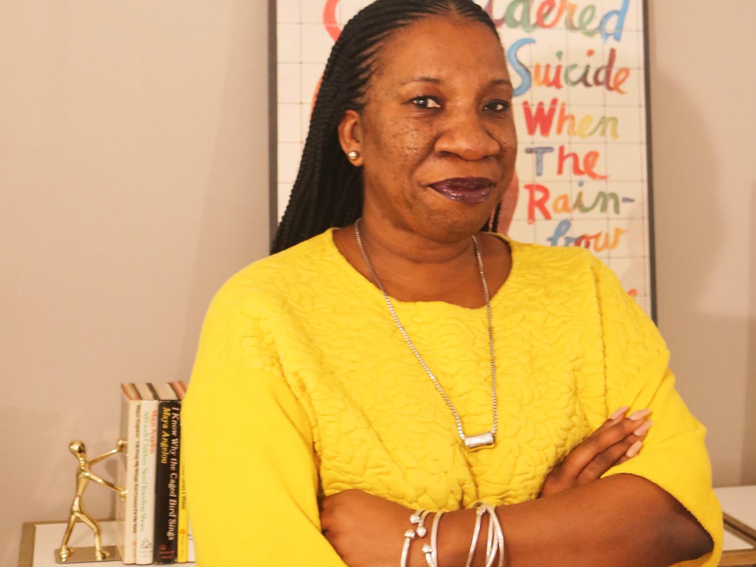 A portrait of social activist Tarana Burke
