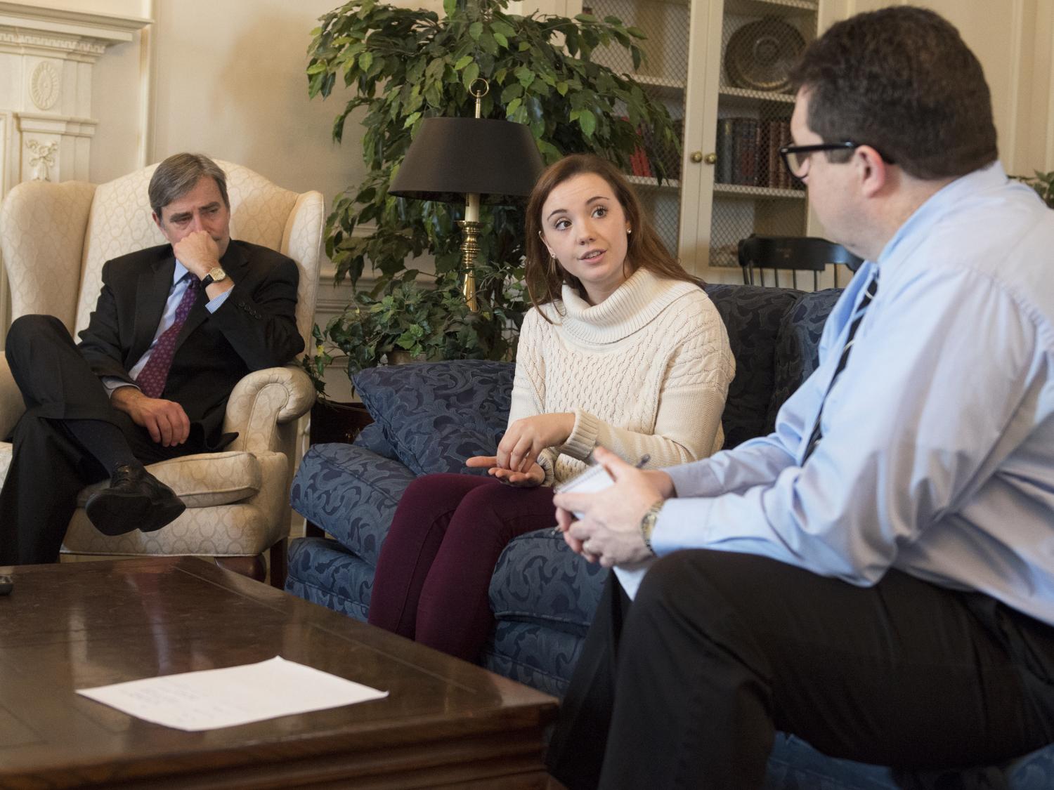 Alexandra LaMont, Damon Sims and Mark Scolforo