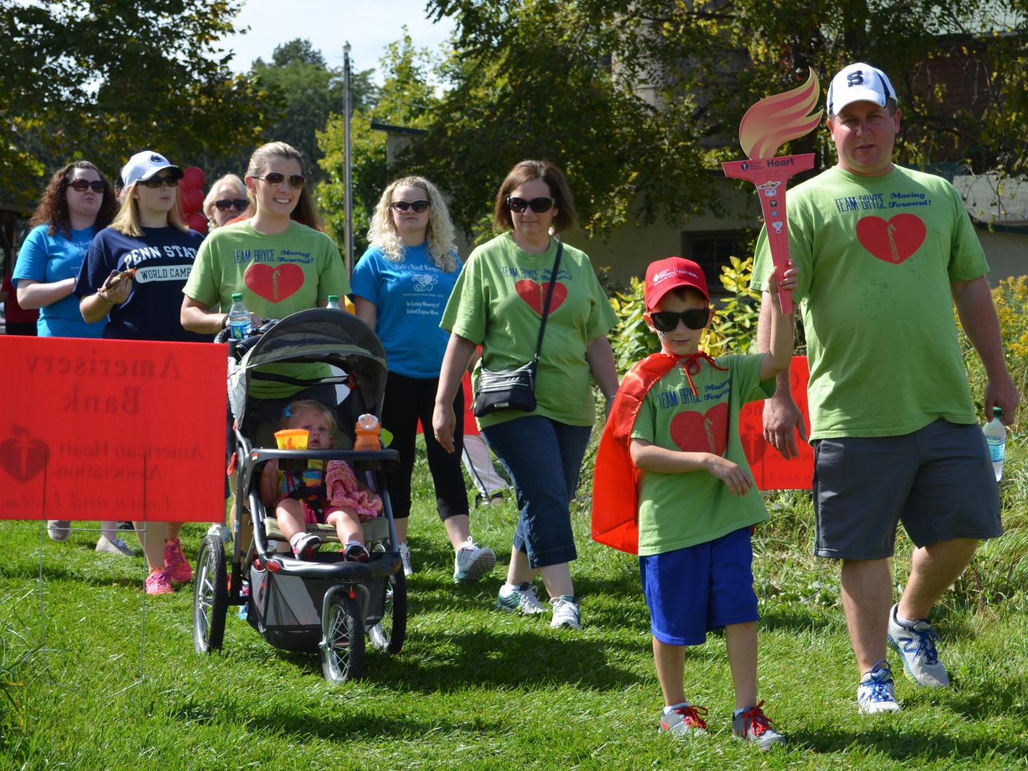 Participants in the Centre County Heart and Stroke Walk