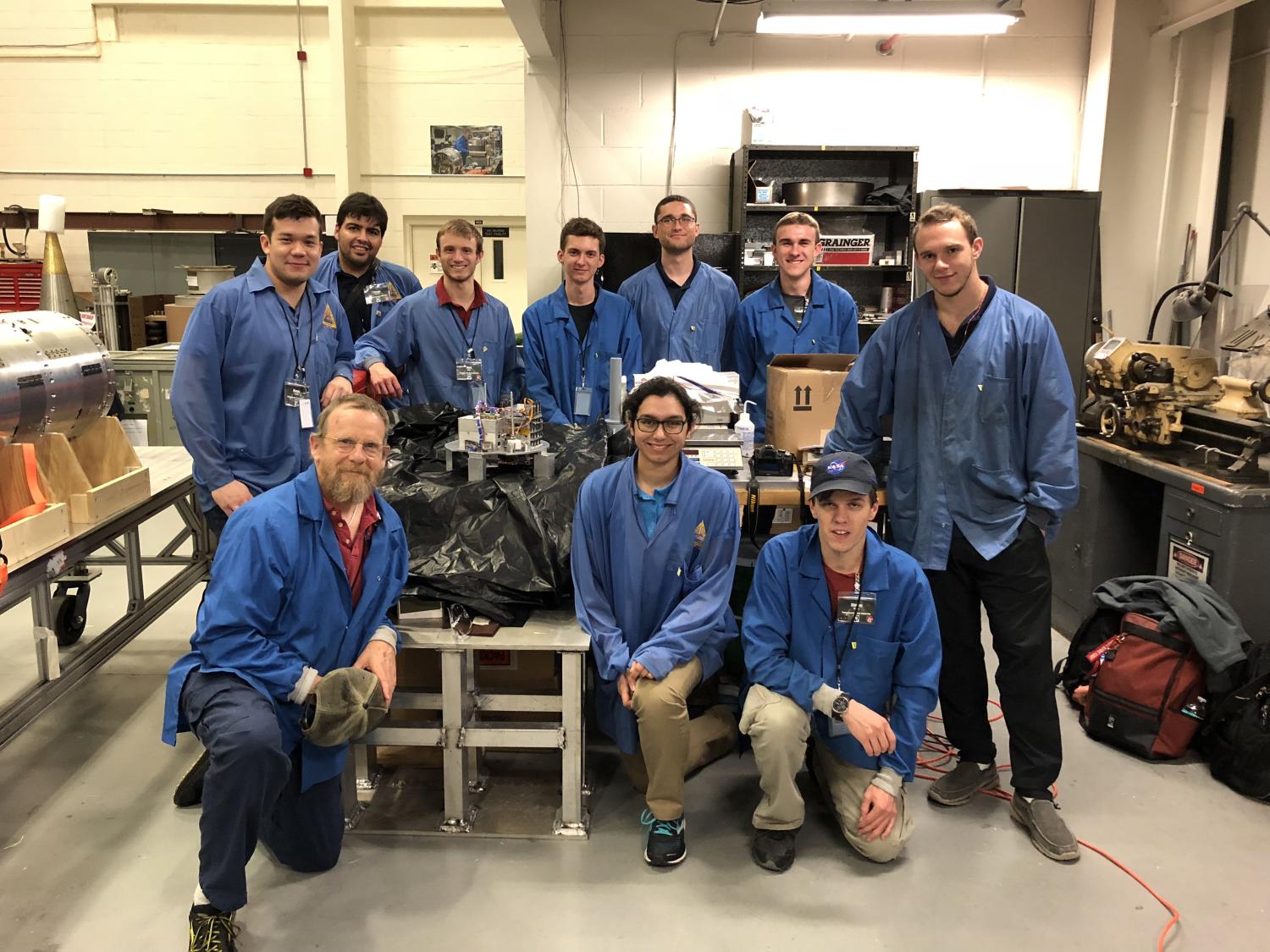 Student Space Laboratory Program structural team. 