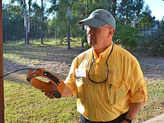 Ted Alter with radio collar