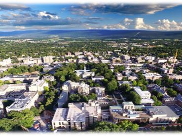 Aerial view of Penn State