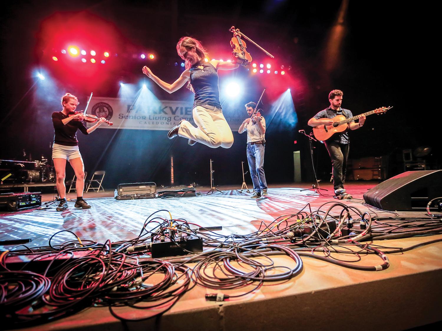 Three Fitzgerald Siblings with their instruments