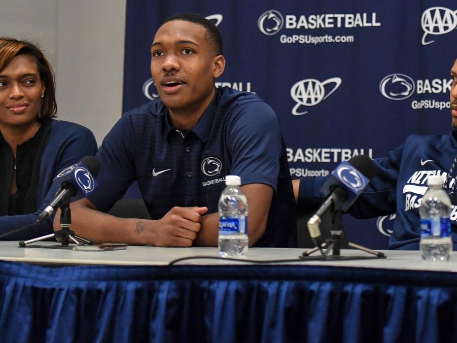 Tony Carr announcing his intent to enter the NBA draft.
