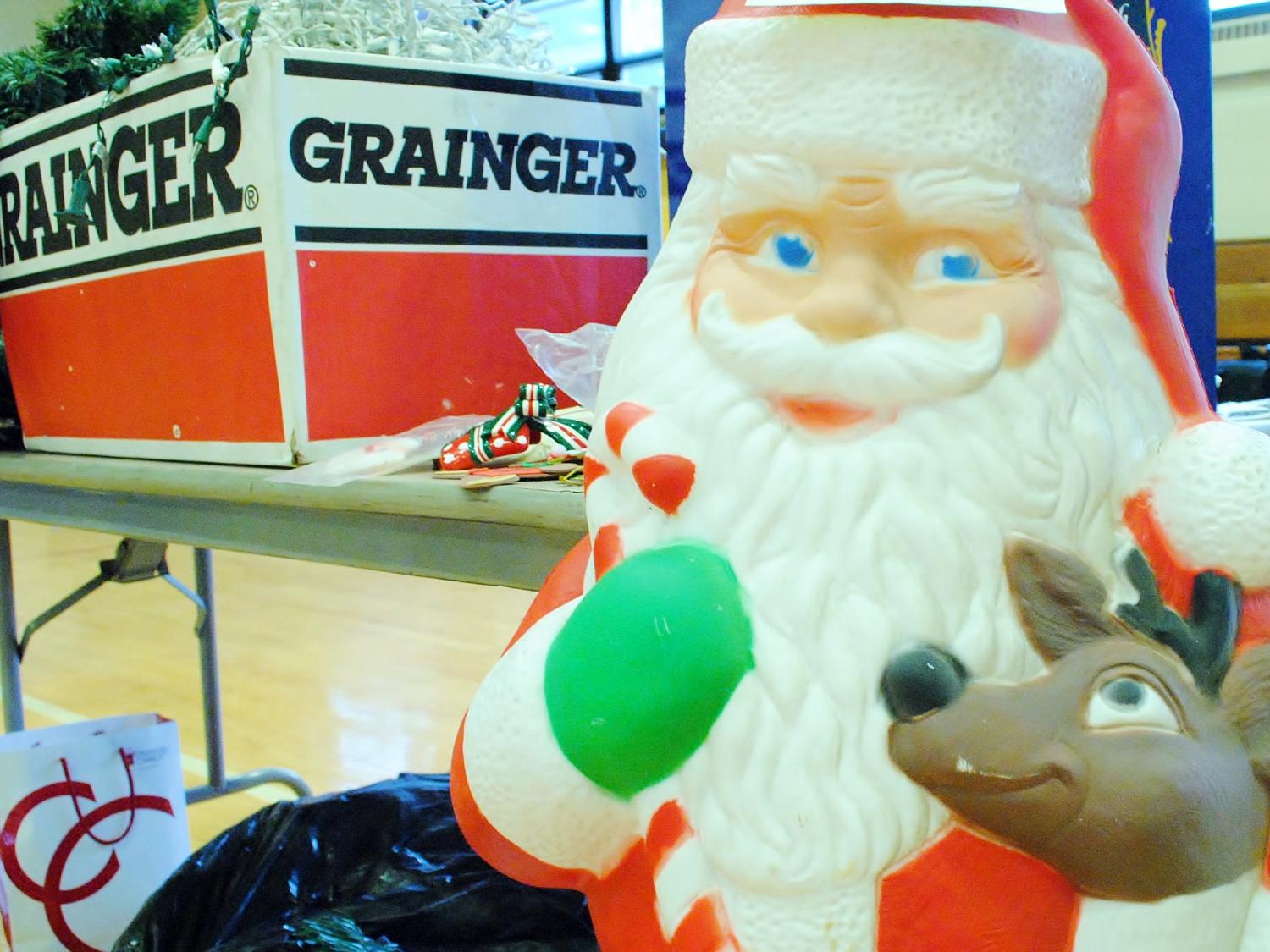 A close-up of items for sale at Penn State Behrend's Trash to Treasure event