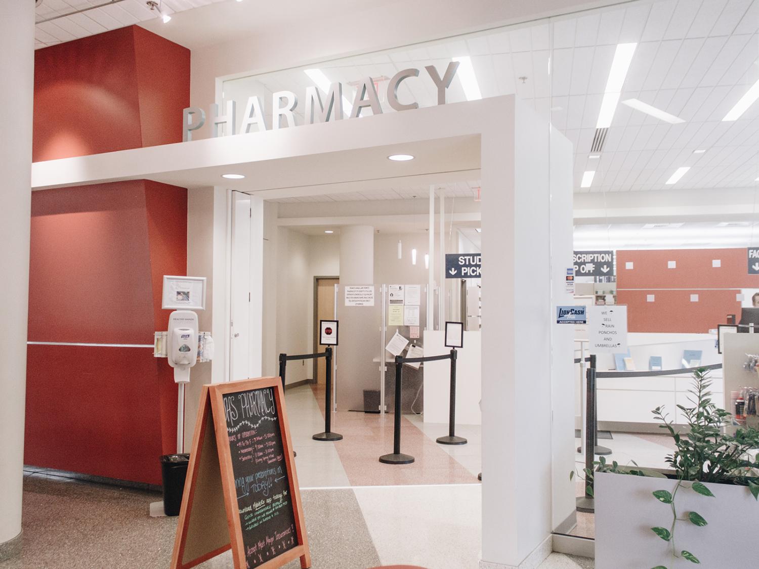 The UHS Pharmacy in the Student Health Center on Penn State's University Park campus. 