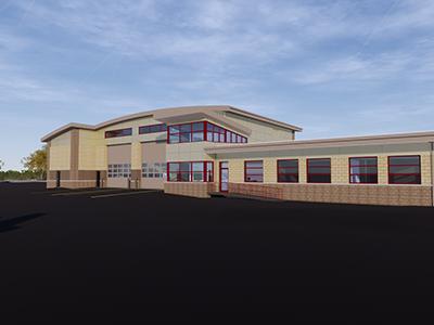Rendering of the new AARF Station