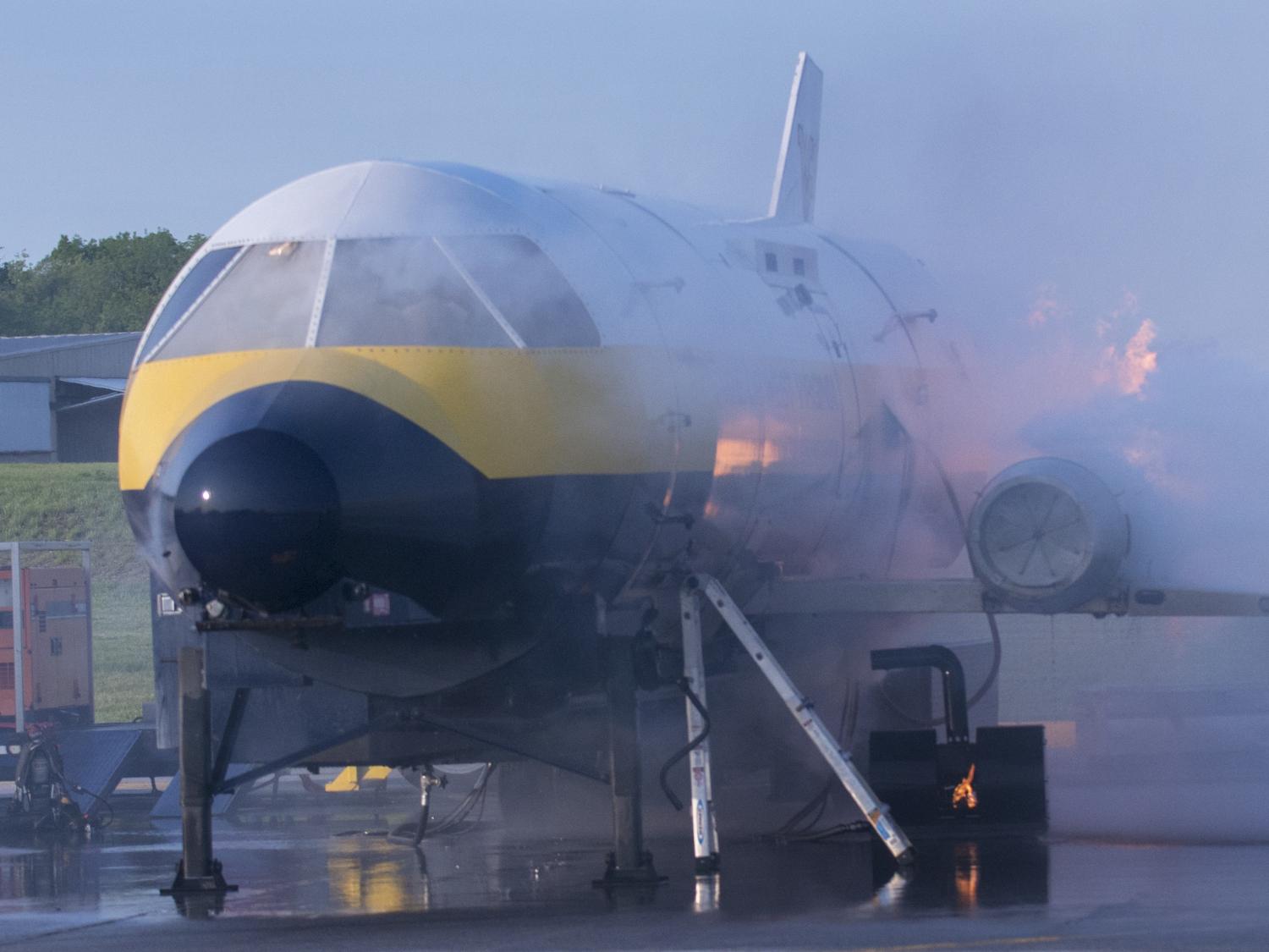 Airport emergency fuselage