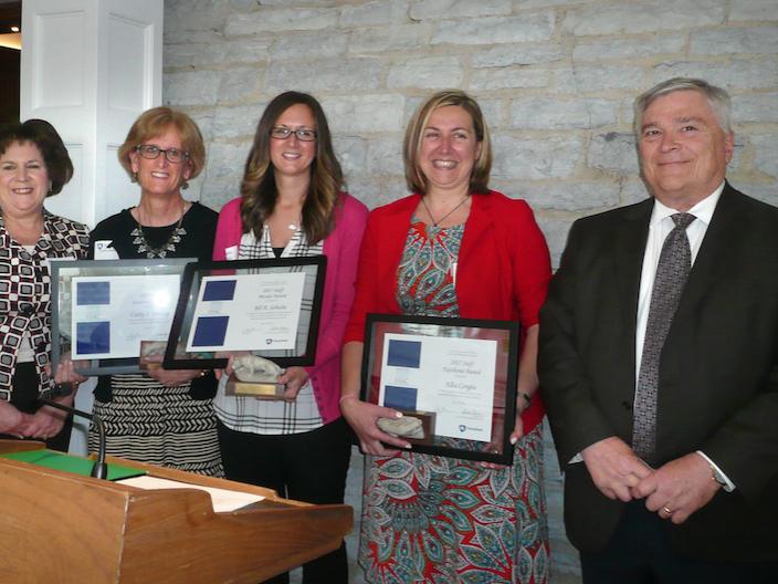 USAC award recipients and President Barron