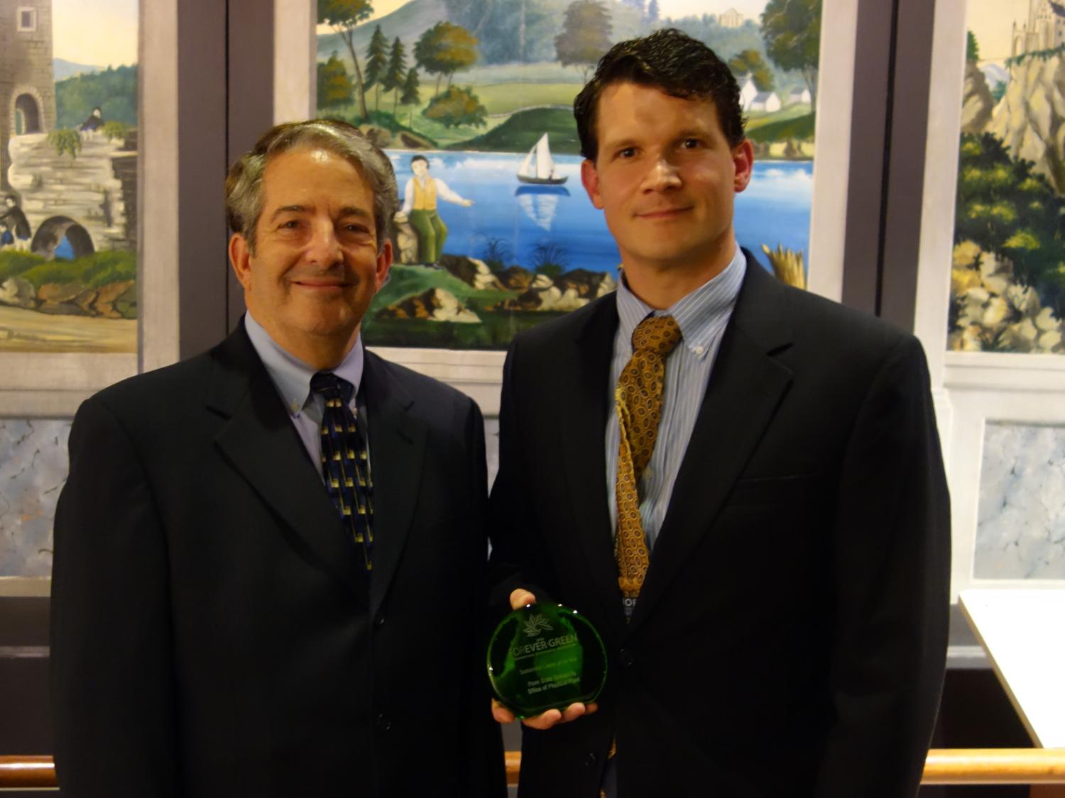 Andrew Gutberlet from OPP accepts the award from USGBC
