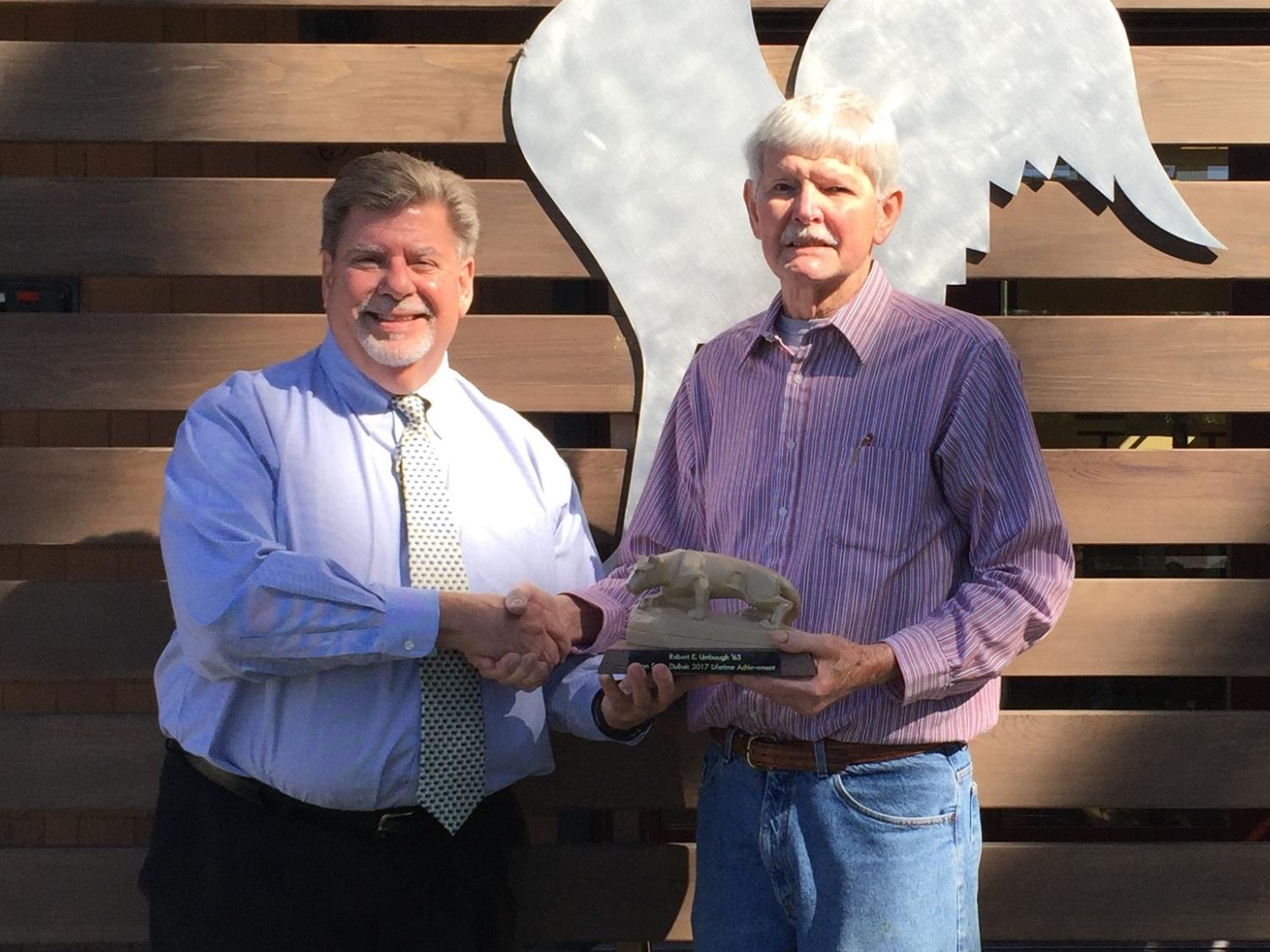 Chancellor M. Scott McBride with Robert Umbaugh 