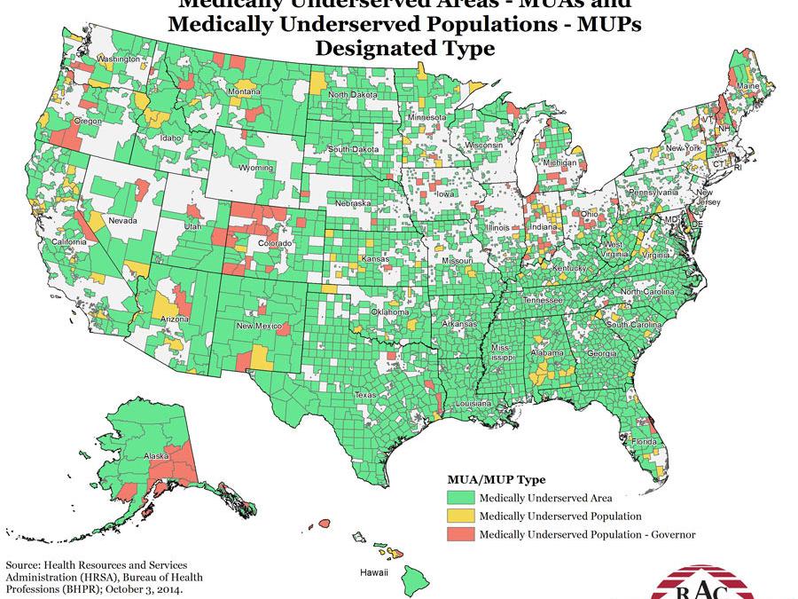 Underserved medical areas