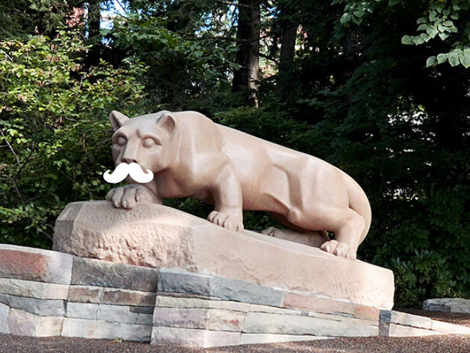 Lion Shrine with animated mustache
