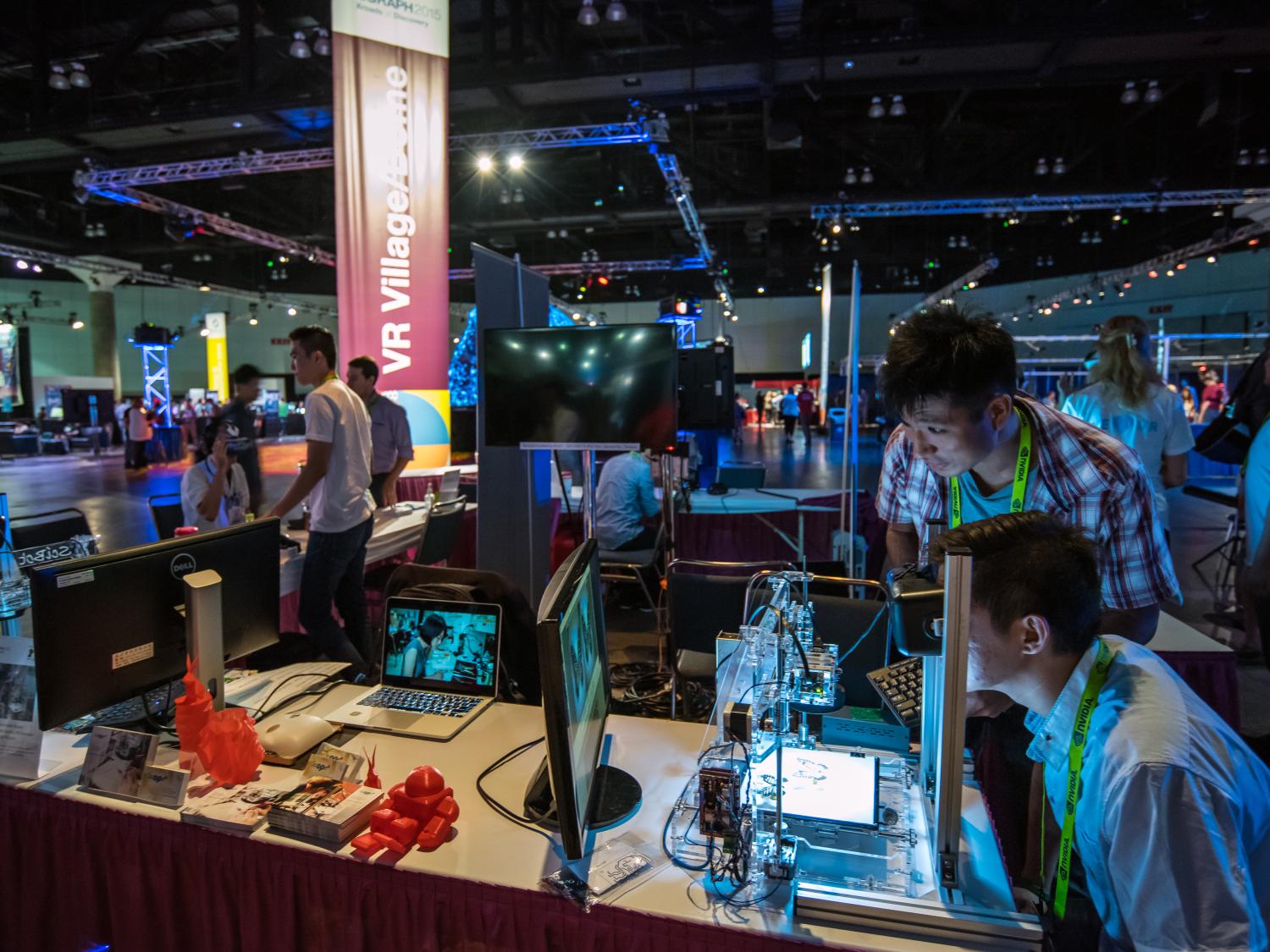 Attendees at the SIGGRAPH conference