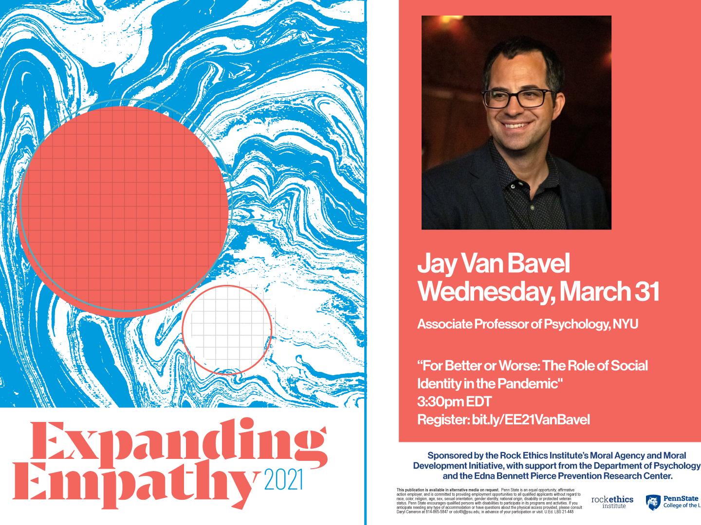 Image of Jay Van Bavel Expanding Empathy flyer