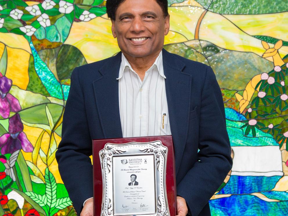 Vijay K. Varadan, Distinguished Professor Emeritus in the Department of Engineering Science and Mechanics