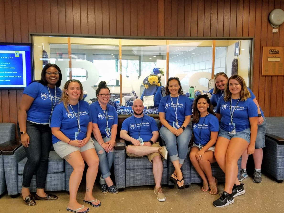 World Campus Student Government Association members and staff of Penn State World Campus Student Affairs