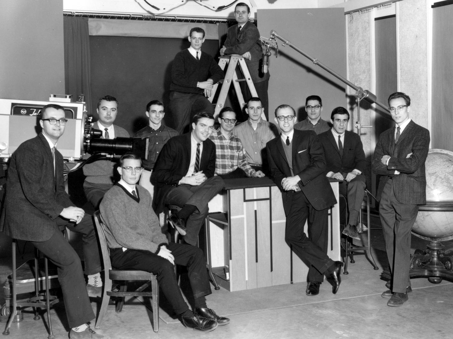WPSX-TV Division of Broadcasting staff at Penn State, 1966