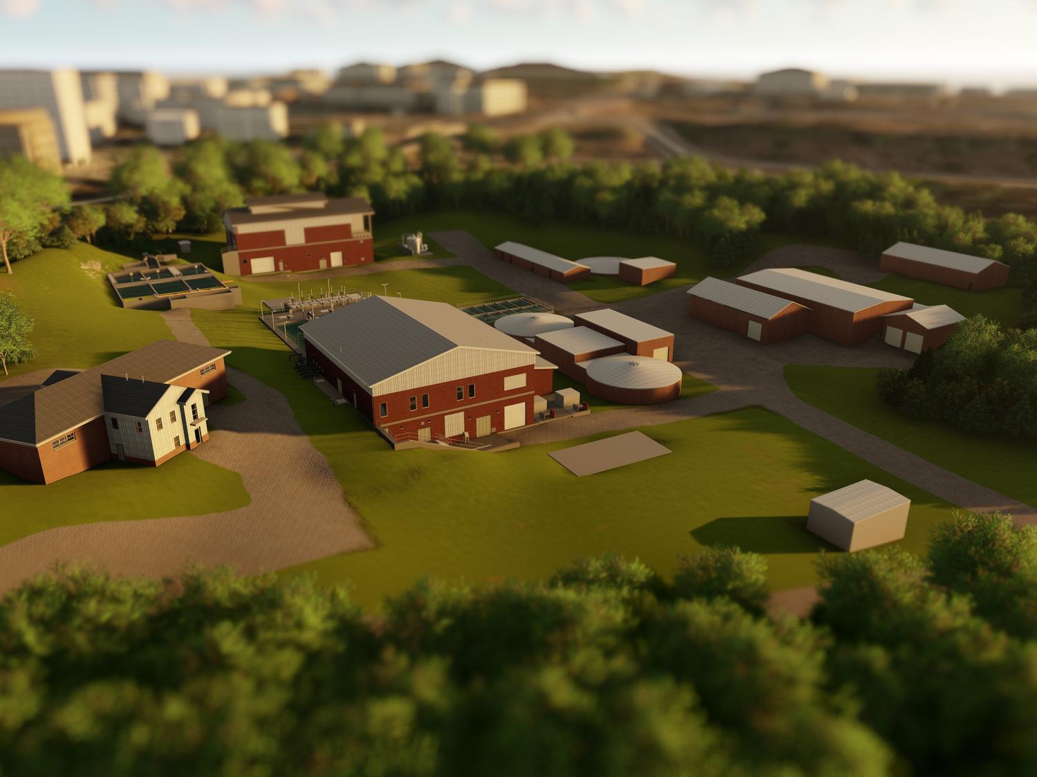 Wastewater Reclamation Facility rendering
