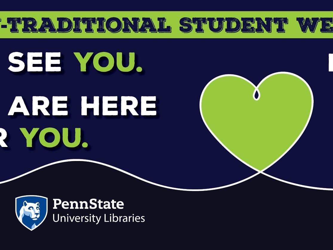 We See You, Nontraditional Student Week graphic