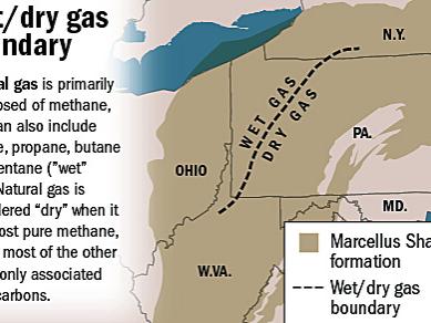 natural gas map