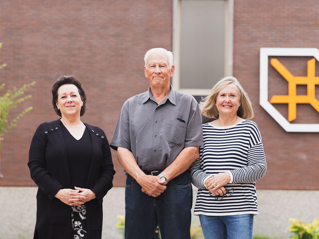 Lee Erickson, Jack White Family Director of Happy Valley LaunchBox, with Jack and Dossy White.