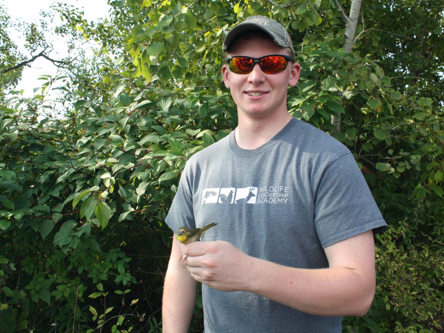 Penn State DuBois freshmen and former Wildlife Leadership Academy student Zach Redmond 