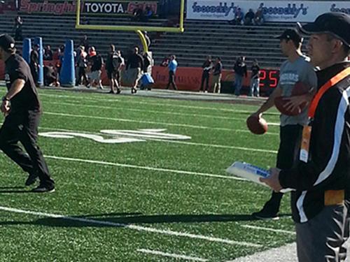 Patrick Woo at Senior Bowl