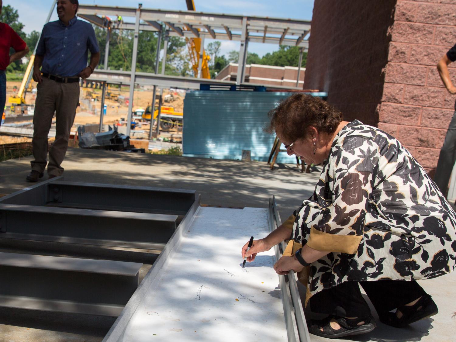 Penn State Brandywine beam signing