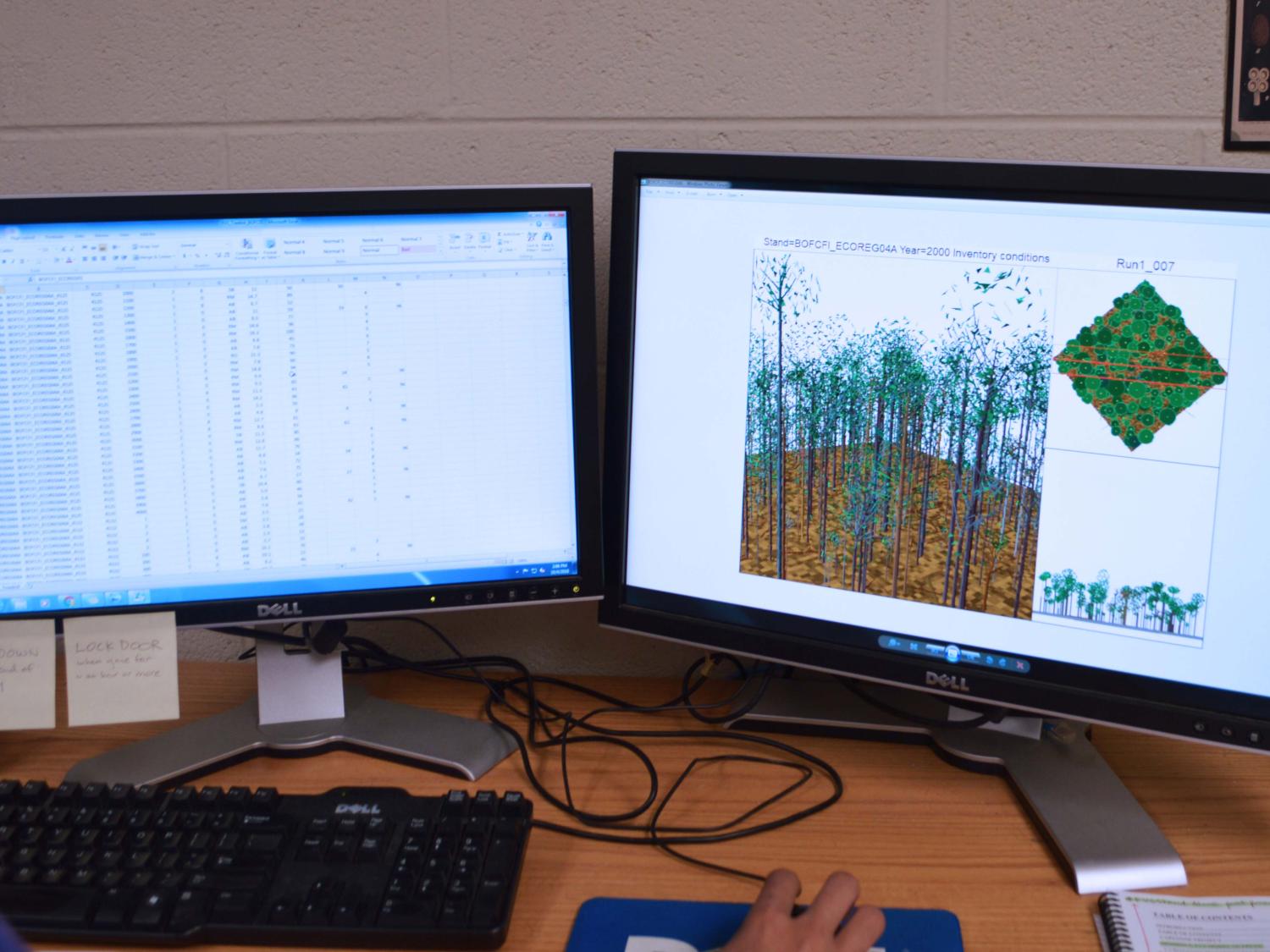 forest data is used to create a model