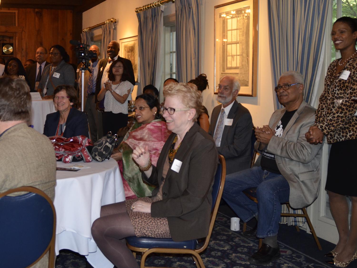 FOBA reception crowd