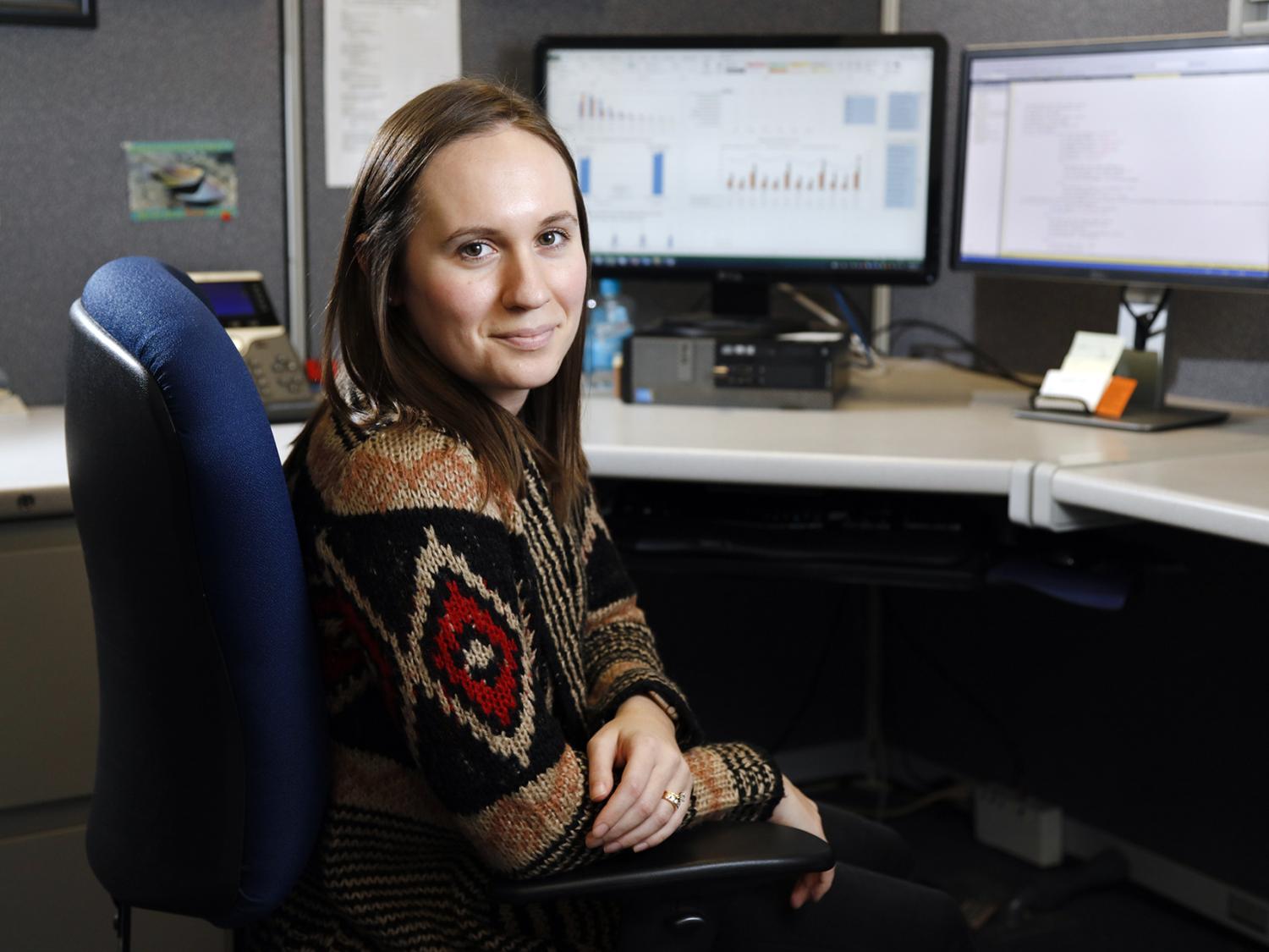Data analytics grad Annie Milakovic 2017