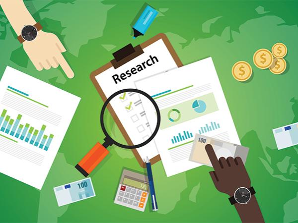 Illustrated graphic representing Research
