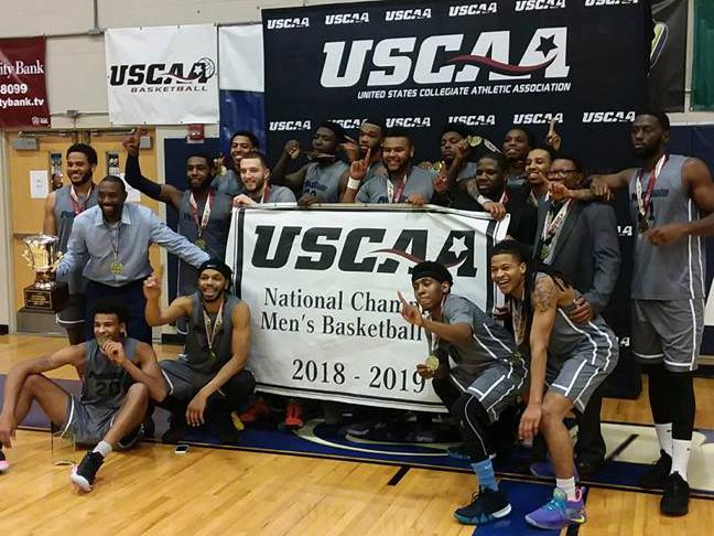 Penn State University Wilkes-Barre men’s basketball team wins USCAA Men’s Division II National Championship.