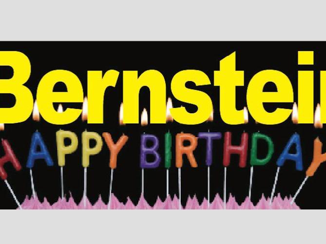 Bernstein 100th birthday logo